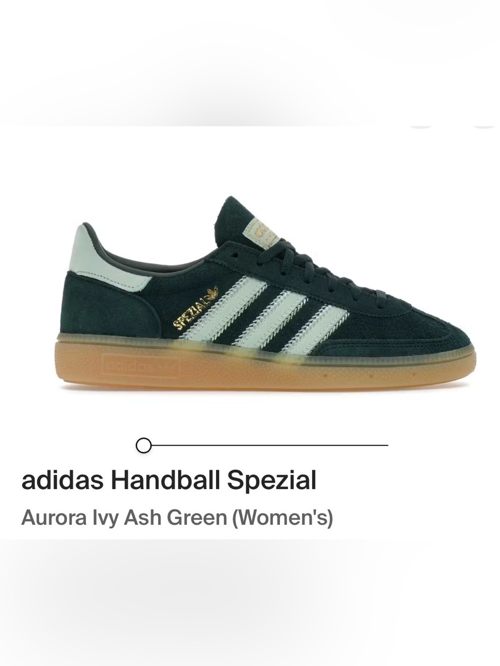 Adidas Handball Spezial Women’s Sneakers - Dark Green & Cream